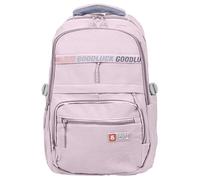 Bivacc Sac à Dos Scolaire Jeune NOMAD XXL 22L - Imperméable, avec Port USB, Multi-poches, Grande Capacité (Rose)