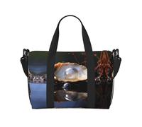 Bivalves Sac à main pour femme avec fermeture éclair - Idéal pour le travail, les voyages, le fitness, le tourisme