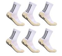 BIVBWQU 3 Paires Chaussettes de Football Antidérapantes - Sports 39-45, Grip Football, Basketball, pour Running Rugby Yoga Randonnée