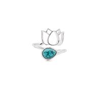 Bivea Bague argent 925 modèle 02 turquoise de Chine AAA taille unique