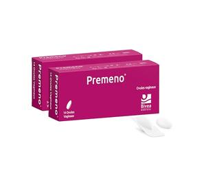 Bivea | Ovules Vaginaux Premeno | A Base D'Acide Hyaluronique | 2x14 ovules | Sécheresse intime | Enrichis en Vitamines E Et A