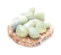 Bivea | Pierre roulée Jade qualité A | Taille : 2.5 cm | Apaisement. équilibre & bienveillance | Vendue à l'unité | Lithothérapie et chakras