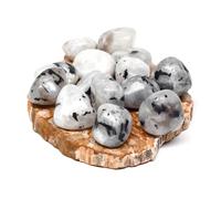 Bivea | Pierre roulée Pierre de Lune véritable qualité Extra | Taille : 2.5 cm | Favorise le bonheur conjugal | Vendue à l'unité | Lithothérapie et chakras