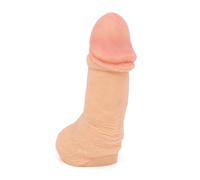 Bivea | Représentation anatomique de pénis épais et gland prononcé avec testicules en silicone | Modèle pédagogique