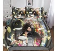 BIVEE Final Fantasy 3D Parure Housses De Couette 3 Pcs Ensemble Housse De Anime Couette avec Fermeture À Glissière Adultes Taie d'oreiller pour Enfants pour Adolescents King（220x240cm）