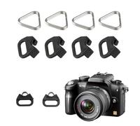 BIVOFU 4PCS Sangle de Caméra Triangle, Caméra Anneau Fendu Crochet, Caméra Triangle Crochets D'anneau Fendu, Ldéal Pour Avec Capuchon de Protection Pour Sangle d'Appareil Photo Sans Miroir