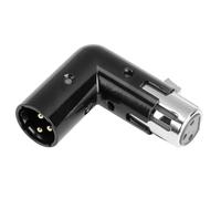 BIVOFU Adaptateur de Microphone à Angle Réglable à 90°, Cable XLR, Connecteur Mâle vers Femelle, Orientation réglable, Idéal pour Câblage dans des Espaces Restreints, Accessoire Audio Professionnel