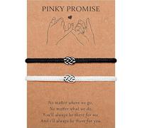 BIVOFU Couple Bracelet Amoureux Kabbalah Porte-bonheur Amulette Cadeau, Symbole d'Amour Éternel et Compagnonnage, Idéal pour Saint-Valentin, Anniversaire