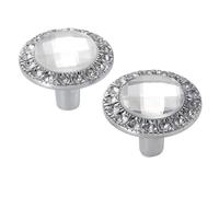BIVOO 1pc Verre Clair Moderne Meubles Boutons Commode Tire tiroir poignées Cristal armoires de Cuisine Porte poignée monotrou(Color A)