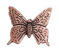 BIVOO Poignée de Cuisine Papillon Vintage, 1 pièce, Meubles en Bronze Antique, Commode, tiroir, Armoire, quincaillerie de Meubles(43MM Red Bronze)