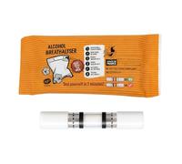 Bivora Ethylotest jetable CONTRALCO 0,5 g/L - Alcootest à Usage Unique, Test Facile & Fiable en 3minutes | Emballage International [ Ethylometre homologué NF ] (x50)