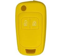 BIVVI Coque de Protection en Silicone pour clé télécommande de Voiture, pour Opel Astra J Corsa D Zafira C Mokka Insignia Cascada Karl Adam Meriva, Jaune