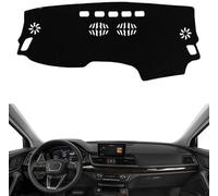 BIVVI Housse de Tableau de Bord,pour Audi Q5 Q5L 2018 2019 2020,Black Edge RHD Console Centrale Tapis de Tableau de Bord Protection Solaire Accessoires
