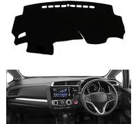 BIVVI Housse de Tableau de Bord,pour Honda Jazz Fit 3RD Generation 2014 2015 2016 2017 2018,Black Edge LHD Console Centrale Tapis de Tableau de Bord Protection Solaire Accessoires