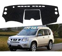 BIVVI Housse de Tableau de Bord,pour Nissan X-Trail T31 2008~2013 X Trail XTrail 2012,Blue Edge,Wheel on The Left Tapis de Tableau de Bord Protection Solaire Accessoires