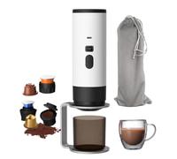 BIVVI Portable Capsule Coffee Machine Wireless Heating Small Pump Pressure Home Outdoor Travel Mini Edition(E)