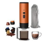 BIVVI Portable Capsule Coffee Machine Wireless Heating Small Pump Pressure Home Outdoor Travel Mini Edition(C)