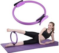 Bivwopei Anneau de Pilates, cercle de fitness, anneau de résistance, exercice du plancher pelvien, cercle d'entraînement de musculation, pour entraînement Pilates (violet)