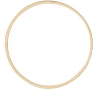 Bivwopei Lot de 2 anneaux en bambou pour travaux manuels, macramé en bois, cadre de broderie, loisirs créatifs, pour décoration de couronne (23 cm)