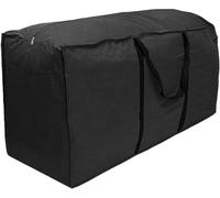 Bivwopei Sac de rangement, pochette pour coussins de meubles d'extérieur, sac de rangement pour coussins de jardin, avec poignée et fermeture éclair, grande housse de meubles (taille S)