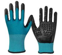 BIVYAX Gant de Douche pour Animaux 2-en-1, Texture Nodulée pour Un Nettoyage Doux, Retire le Sous-Poil et les Poils Morts, Adapté aux Chiens, Chats et Chevaux, pour Poils Courts et Longs