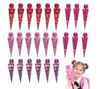 BIVYAX Pack de 24 Pochettes Surprise élève pour Premier Jour d'École, Sac à Sucre Pliable Surprise DIY Cadeau Anniversaire Frères et Sœurs