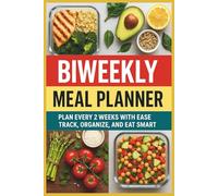 Biweekly Meal Planner: 2-Week Meal Planning Journal with Grocery Shopping Lists | Healthy Habit Tracker for Busy moms and Families