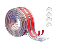 Biwwubik 1Set Protecteurs pour Coins et Bords Bois 6 Mètres et 4 Protecteurs D'Angle PVC B