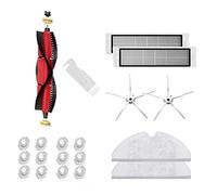 Biwwubik Brosse principale amovible pour S4 E4 S50 S5MAX S6 S6MAX - Brosse principale amovible - 5 côtés - Filtre HEPA - Serpillère