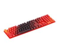 Biwwubik Capuchon de clavier mécanique 104 touches PBT gravées sur le côté pour clavier à croisées et Cherry MX6.0