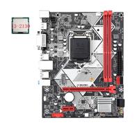 Biwwubik Carte mère de bureau B75-H + CPU I3-2130 LGA 1155 USB 3.0 SATA 3.0 compatible avec emplacements de RAM DDR3 de 1600 MHz jusqu'à 16 Go