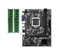 Biwwubik Carte mère de bureau B75M avec 2 x DDR3 1600 MHz 8 Go RAM LGA 1155 pour CPU I3 I5 I7 USB 3.0 SATA 3.0 Carte mère d'ordinateur