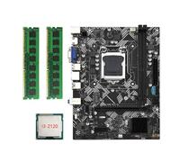 Biwwubik Carte mère de bureau B75M- + CPU I3-2120 + 2 x DDR3 1600 MHz 8 Go RAM LGA 1155 USB 3.0 SATA 3.0 Carte mère d'ordinateur