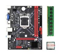 Biwwubik Carte mère de bureau B85M VHL + CPU I3-3220 + 1 x DDR3 1600 MHz 8 Go RAM LGA 1155 USB 3.0 SATA 3.0 Carte mère d'ordinateur