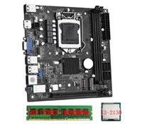 Biwwubik Carte mère de bureau ITX H61 +I3-2130 + 1 x 8G DDR3 1 600 MHz RAM CPU LGA 1155 Compatible avec jusqu'à 16 Go de RAM Emplacements Carte réseau de 100 m