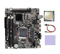 Biwwubik Carte mère H55 LGA1156 compatible avec I3 530 I5 760 Series CPU Mémoire DDR3 Carte mère + CPU I3 540 + Câble d'interrupteur + Pad thermique