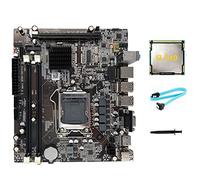 Biwwubik Carte mère H55 LGA1156 compatible avec I3 530 I5 760 Series CPU Mémoire DDR3 Carte mère + CPU I3 540 + Câble SATA+Graisse Thermique