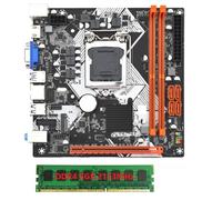 Biwwubik Carte mère pour ordinateur ITX H110 avec 8G 2133 MHz DDR4 RAM LGA1151 DDR4 Compatible avec 32 Go Gigabit Ethernet M.2 Nvme PCI-E 16X