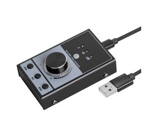 Biwwubik Carte son Ordinateur Contrôleur de Volume Multimédia Interface Audio pour PC Portable Android Transmission Vidéo Contrôle de Silence