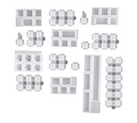 Biwwubik Moule de clavier de mécanique Ordinateur PC Keycaps Moules en silicone Résine époxy Moules faits à la main Fabrication artisanale