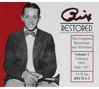 Bix Restored Volume 1: 1924-1927 (CD) BIX BEIDERBECKE