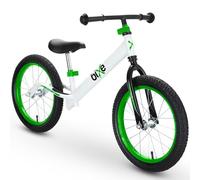 Bixe Vélo d'Équilibre en Aluminium pour Enfants - Draisienne 16 Pouces Velo sans Pedale Entraînement Sportif - Vélo Enfants de 5 6 7 8 et 9 Ans Draisienne sans Frein - Vert