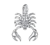 BIXPAK Breloques for bracelets, argent sterling 925 style foncé Scorpion motif vintage perles pendantes for breloques Pandora bracelet à breloques collier bijoux for femme, avec boîte à bijoux SCC2509
