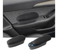 BIXUAN Accoudoir de porte de voiture universel en cuir synthétique - Coussin de support de coude gauche avec boîte de rangement - Coussin d'accoudoir de voiture (2 pièces pour portes gauche et droite)