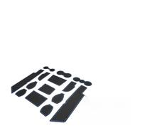 BIXUAN Compatible avec Audi Q4 E-Tron 2021-2024 2025 - Tapis antidérapants pour console centrale, accoudoir - Porte-gobelet - Tapis antidérapant - Accessoire Q4 E Tron (bleu)