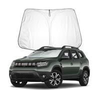 BIXUAN Duster Pare-Soleil Compatible avec Dacia Duster 2018 2019 2020 2021 2022 2023 2024 2025 Protection Contre Le Vent pour Pare-Brise Avant Protection UV Pliable