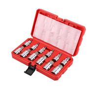 Bixury Douille 6 Pans Jeu de 12 Douilles Allen 1/2" 6 Pans Intérieurs Jeu de Douilles Hexagonales avec Mallette en Plastique Coffret de Rangement Douille btr 5,6,7,8,10,12,14,16,17,18,19,22 mm