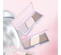 biya - Painted Shadow Tri-Color Highlight & Contour Palette - 2 Shades 102# Pink - 9.9g
