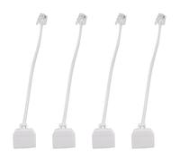 biyan 4 x RJ11 6P4C Répartiteur de téléphone 1 2 femelles - Blanc