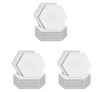 biyan Lot de 36 panneaux acoustiques hexagonaux en mousse avec chanfreinage, rembourrage sonore, traitement acoustique pour studio